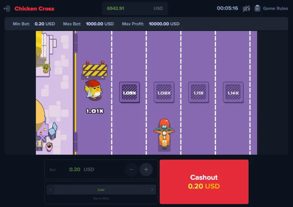 Chicken Cross Game